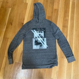 Men’s Express small grey NYC graphic hoodie